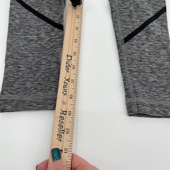 Style Reform Capri Leggings XXS Womens Gray Black Striped Spandex Stretch Active - Picture 10 of 11